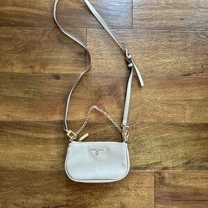 Anne Klein Cream Crossbody Bag, 2 removable straps , gold NWOT